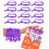 Pulseiras com zper de 7 polegadas roxas de 12 pacotes da UpBrands  lembrancinhas de festa Fidget para crianas, brinquedos de ansiedade em mass 1