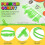 Pulseiras com zper verdes de 7 polegadas da UpBrands com 12 pacotes  lembrancinhas temticas Fidget para brinquedos sensoriais em massa do Dia 3