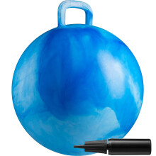 Hopper Ball with Handle for Kids - 20-inch (50cm) Bouncy Balls for Kids  Blue Jumping Ball for Kids Kangaroo Hippity Hop Balls  Sit and Spin Boun