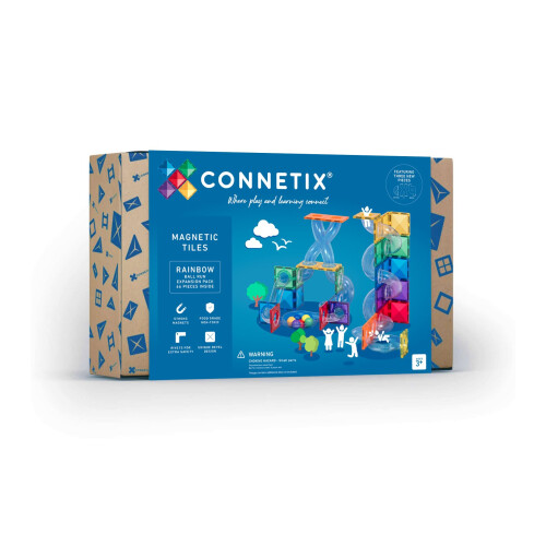 CONNETIX Rainbow Ball Run Expansion Pack  66 Pieces