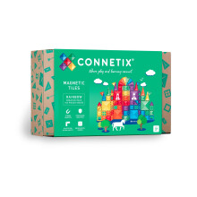 CONNETIX Magnetic Tiles Rainbow Creative Pack 102 Pieces