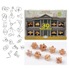 Drkov sada Project Genius Museum Collection Balen 30 kusu drevench a kovovch hlavolamu Krsne zabalen drek pro dospel dospvajc a deti 8+ R