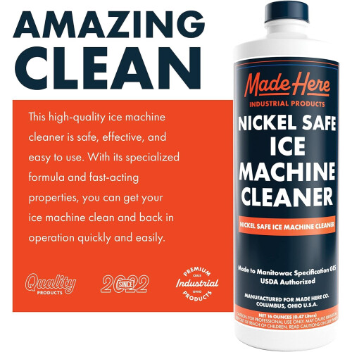 Made Here Co. Nickel Safe Ice Machine Cleaner e Descaler16 Oz 2 Pack 2