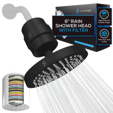 Conjunto de chuveiro filtrado de luxo SparkPod Filtro de chuveiro de 23 estgios - Reduz cloro e metais pesados ????- Filtro de chuveiro de alta