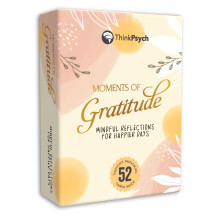ThinkPsych Moments of Gratitude Deck - 52 kaarten om positiviteit en mindfulness te bevorderen - Positieve affirmatiekaarten en opbeurende gesche