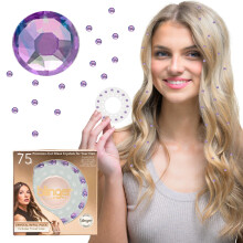 blinger Crystal Refill Pack | 5 levyä - 75 tarkkuusleikattua lasikitettä | Muotoilutyökalu ei sisälly toimitukseen | Fairy Lavender 4 mm