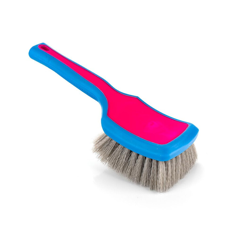 Detail Factory - Progrip Xl Tire Brush - Ergonomic Progrip Handle - Stiff Synthetic Bristles To Cut Through Grime - Octane Underglow 850061849090