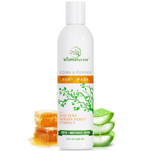 Wild Naturals Bio-Krperwaschmittel feuchtigkeitsspendendes und peelendes Waschgel fr empfindliche, trockene, juckende Haut feuchtigkeitsspenden