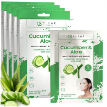 Clear Beauty Cucumber & Aloe - 4 kpl kasvonaamioita