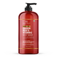Botanic Hearth Garden Rose & Vitamin E Duschgel | Limitierte Auflage mit Sheabutter, sem Mandell und Rosmarinblattl, 16 fl oz (473 ml) | Luxuris
