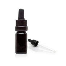 Infinity Jars Sticla Sticla de sticla Ultravioleta Tinctura de sticla neagra 30 ml (1 fl oz) W PROSCERS CAPS CAPS BLOASTA DE TRAFERE DE LECL PENT