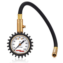Accu-Gage H100X Profesionist Profesionist Presiunea cu presiune cu protec?ie de cauciuc de protec?ie (100 psi)