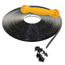 Instatrim Flexibel självhäftande trimbunt med applikator - Caulking Kit med 50ft svart 3/4 """" Bred Caulk Strip 6 Corner Pieces & Applicator Tool