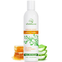 Manuka-Honig-Krperwaschmittel fr Ekzeme und Psoriasis Bio-veganes und glutenfreies Duschgel mit Manuka-Honig, Aloe Vera und Cehami-Bltenextrakt