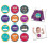 Adesivos do ms do beb Sticky Bellies - Milestone Momentos 1