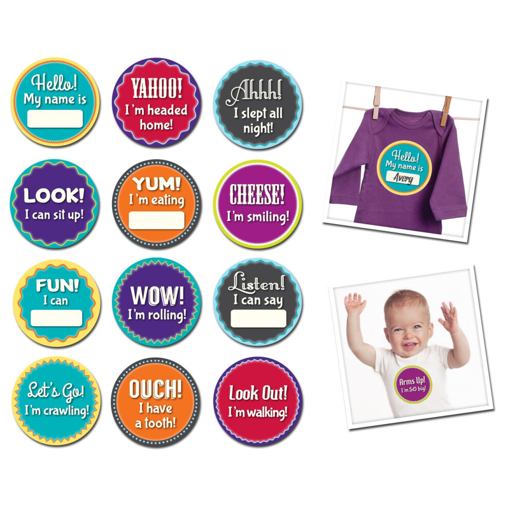 Baby Month Stickers - Milestone Momentos Sticky Bellies