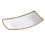 Pampa Bay Golden Salerno Rectangular Deep Server Porcelain 15"""" x 8.5"""" x 3"""" 1
