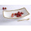 Pampa Bay Golden Salerno Rectangular Deep Server Porcelain 15"""" x 8.5"""" x 3"""" 3