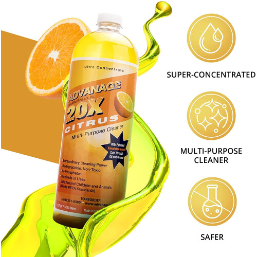 ADVANAGE 20X Multi-Purpose Cleaner Citrus 2 Pack - Nyaste Formeln! 1