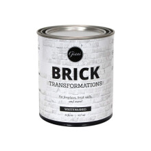 Giani Brick Transformations Whitewash-Farbe für Ziegelwände und Kamine, 31 fl. Unze. oz.
