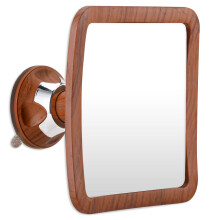 Oglinda de du? fara cea?a Mirrorvana pentru barbierit - Cupa de aspira?ie modernizata de spargere ?i design pivotant 360 - 6,3 """" x 6.3 """" (impri