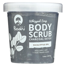 BODHI HANDGEMAAKTE ZEEP Eucalyptus Spa Houtskool Detox Slagzeep Body Scrub 14 OZ