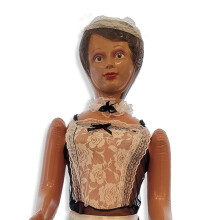 merrimix - Destiny Inflatable Blow Up Doll with Maid Costume Gag Gifts for Men Bachelor Party Favors and Decorations Accessories Funny Bachel
