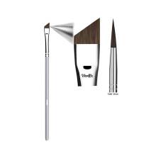 Abgewinkelter Eyeliner-Pinsel  kleiner, dnner, geflgelter Eyeliner fr klare Linien zum Auftragen eines glatten, flssigen Gel-Liners fr einen fe