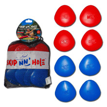 Skip NN' 8X Skipping Stones Targets NO Includos | Pool Toys Hole Skipping Stones encontra o modo de jogo Cornhole | Diverso na praia do lago c