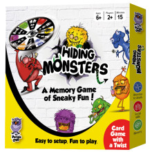 DIE LILA EULE versteckt Monster-Memory-Kartenspiele fr Kinder mit einem Drehrad unterhaltsam und einfach zu spielen. Passende Gedchtnisspiele fr