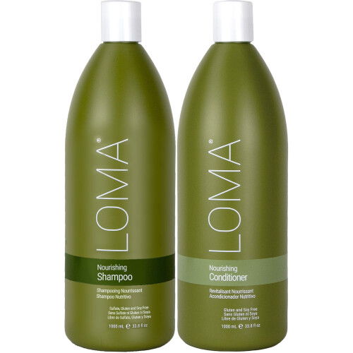 Shampoo nutriente Loma e balsamo nutriente (pacchetto duo) 33 once (litro)