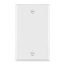 ENERLITES Blank Device Metal V?gplade Korrosionsbestandig Standard St?rrelse 1-Gang 4,50"""" x 2,76"""" Pulverlakeret stemplet St?l 7701-WM Hvid Mat