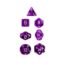Chessex Polyhedral 7 -Die genomskinlig trning - Purple
