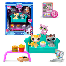 Littlest Pet Shop  Diner Dash Play Pack Gen 7, authentische LPS-Wackelkopf-Spielzeugfigur, Sammlerstck, Spielzeugtier, ab 4 Jahren