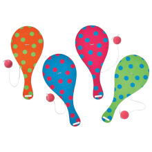 Fun Express Express 9 """" Jocuri cu paddleball cu culori ?i modele stralucitoare - Set de paddleball de Pa?te - jucarii ?i cadouri de primavara n