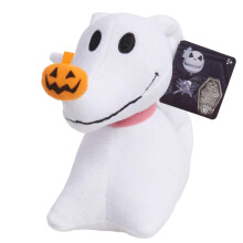 Speel gewoon Disney Tim Burton's The Nightmare Before Christmas Kleine 5,5-inch Zero Pluche Knuffel Kinderspeelgoed voor kinderen vanaf 3 jaar