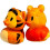 Just Play Rubber Ducks - Brinquedo de banho Winnie The Bear e Tiger 3"""" 1
