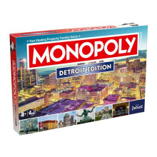 Monopoly Board Game Detroit MI Edition : 2-6 Players Family Board Games for Kids and Adults Board Games for Kids 8 and up for Kids and Adults
