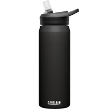 CamelBak Eddy+ Geïsoleerde RVS Drinkfles met Rietje Zwart, 25oz