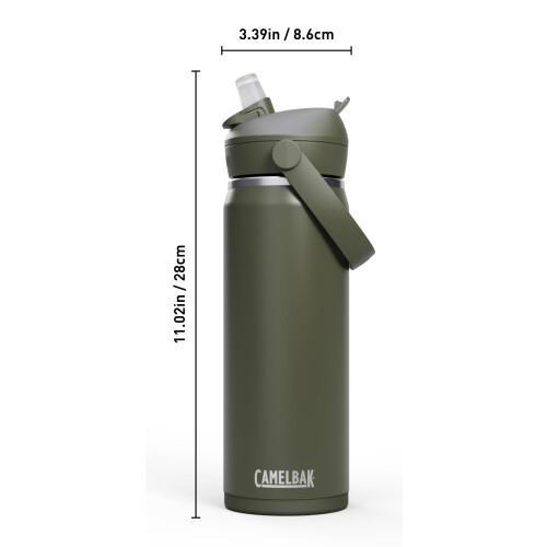CamelBak Camelbak Thrive Flip Stroh isoliert Edelstahlwasserflasche Moos 20oz 2