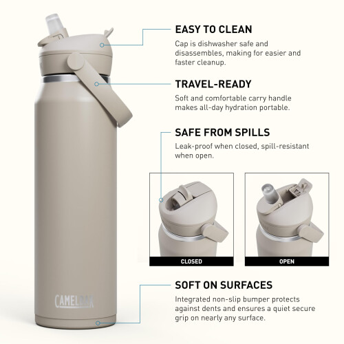 CamelBak CamelBak Thrive Flip Halm isoleret rustfrit stål vandflaske sten 32oz 1