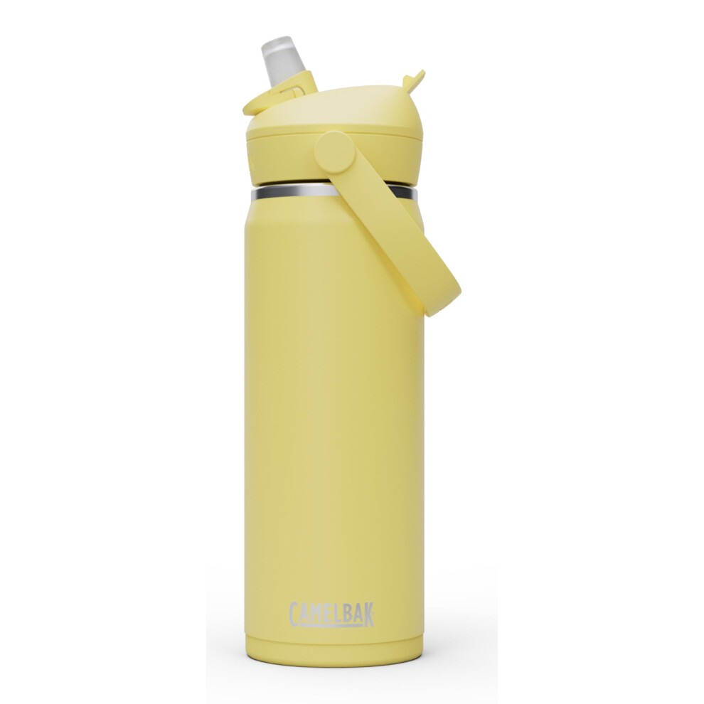 CamelBak Thrive Flip Straw Insulated Stainless Steel Water Bottle Yellow Bloom  20oz