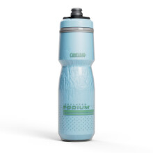 CamelBak Podium Chill Isolierte 24-Unzen-Fahrradwasserflasche leicht zu drckende Flasche passend fr die meisten Fahrradkfige, Kristallblau