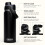 CamelBak CamelBak Thrive Chug Geïsoleerde RVS Waterfles Zwart, 20oz 2