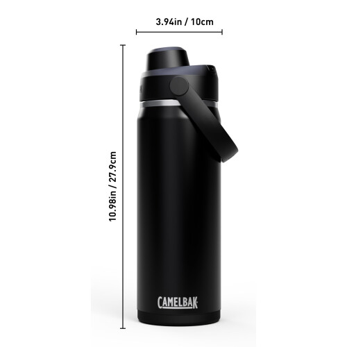 CamelBak CamelBak Thrive Chug Geïsoleerde RVS Waterfles Zwart, 20oz 2