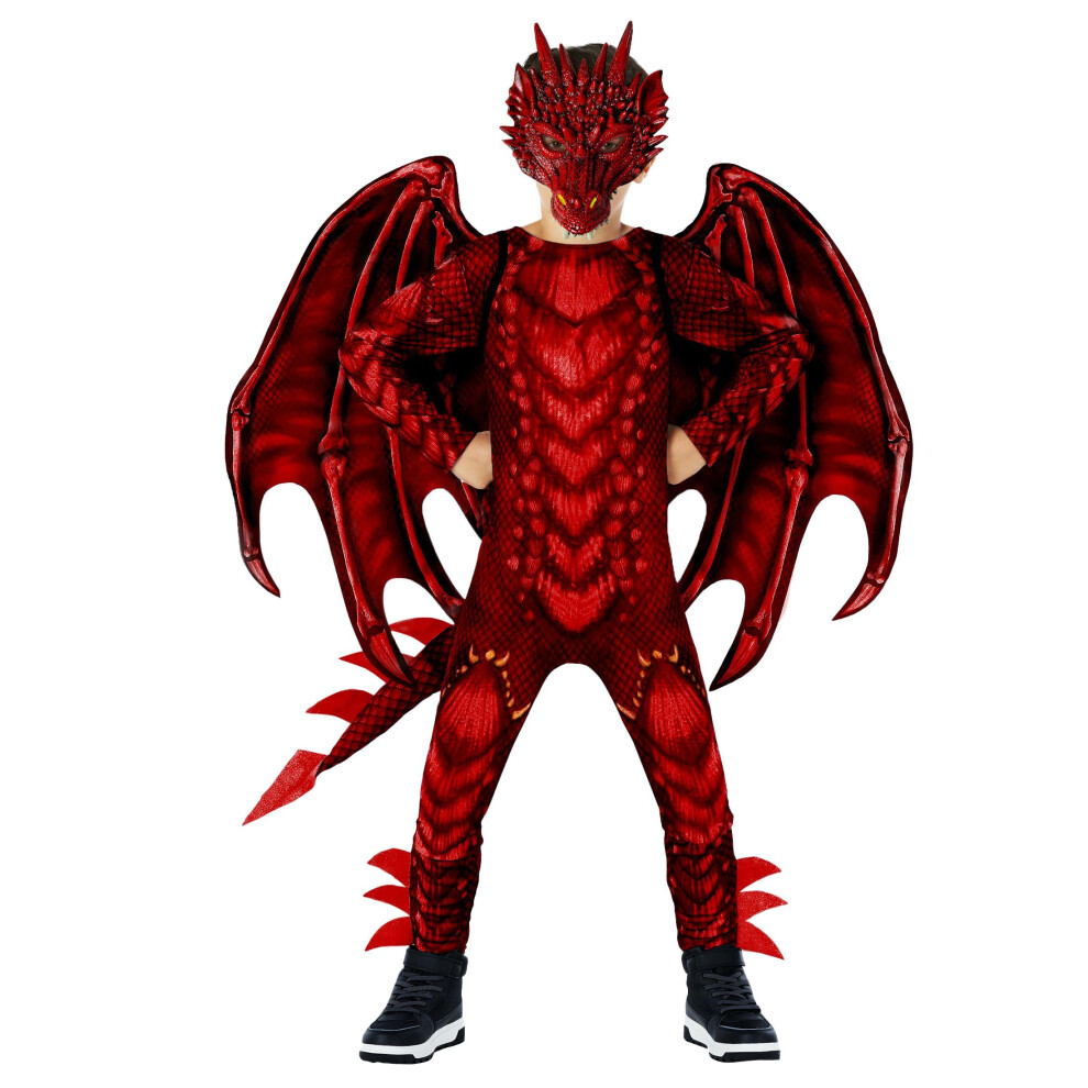 Photos - Fancy Dress Morph Red Dragon Costume Kids Dragon Costumes For Boys Halloween Costumes For Boys Dragon Wing Kid Costume Red MCKJFDRM