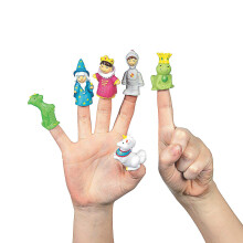 Fairy Tale Finger Puppet Party Favors (24 Assorted Characters) Kings Knights Wizards