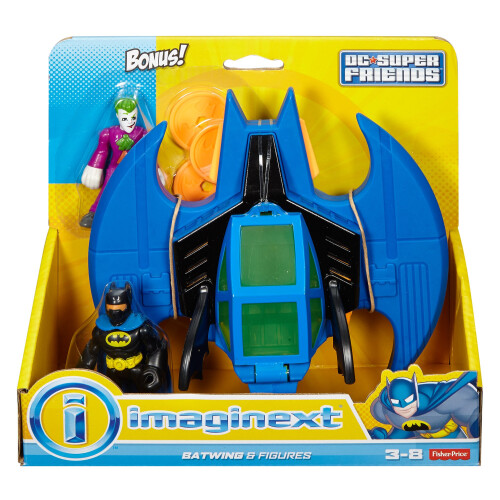 Fisher-Price Fisher-Price Imaginext DC Super Amigos Batman e Batwing com Coringa 2