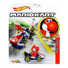Hot Wheels Mariokart Standard Kart 1:64 Scala Redyoshi