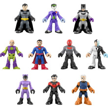 Fisher-Price Imaginext DC Super Friends Batman Speelgoed, Ultimate Held Schurk Set, 10 Figuren & 10 Accessoires